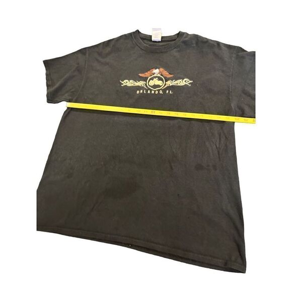 Eagle embroidered motorcycle Orlando, FL T-SHIRT size L - Picture 4 of 6